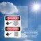 Signmission Electrical Hazard Authorized Only Bilingual Danger Sign, Vinyl Decal, 7in W x 10in L, 2PK OS-2PACK-DS-D-710-VS-1197 - alternate 2